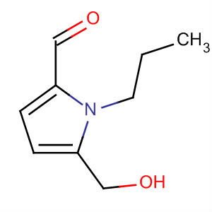 Molecular Structure of 120550-44-9 (1H-Pyrrole-2-carboxaldehyde, 5-(hydroxymethyl)-1-propyl-)