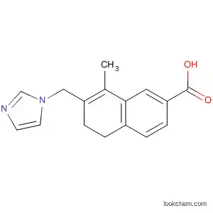 Molecular Structure of 129498-29-9 (2-Naphthalenecarboxylic acid,
5,6-dihydro-7-(1H-imidazol-1-ylmethyl)-8-methyl-)