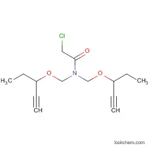 Molecular Structure of 136931-17-4 (Acetamide, 2-chloro-N,N-bis[(3-pentynyloxy)methyl]-)