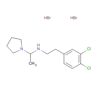 Molecular Structure of 138356-11-3 (1-Pyrrolidineethanamine, N-[2-(3,4-dichlorophenyl)ethyl]-,
dihydrobromide)