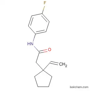 Molecular Structure of 138940-73-5 (Cyclopentaneacetamide, 1-ethenyl-N-(4-fluorophenyl)-)