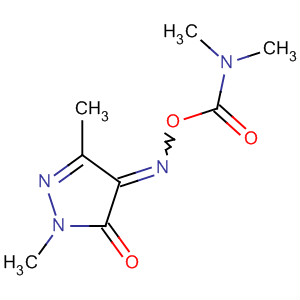 Molecular Structure of 138940-91-7 (1H-Pyrazole-4,5-dione, 1,3-dimethyl-,
4-[O-[(dimethylamino)carbonyl]oxime])