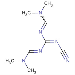 Molecular Structure of 138965-39-6 (Guanidine, N''-cyano-N,N'-bis[(dimethylamino)methylene]-, (E,E)-)