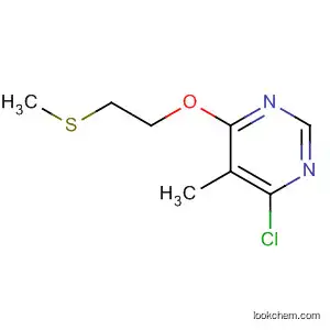 Molecular Structure of 141454-50-4 (Pyrimidine, 4-chloro-5-methyl-6-[2-(methylthio)ethoxy]-)