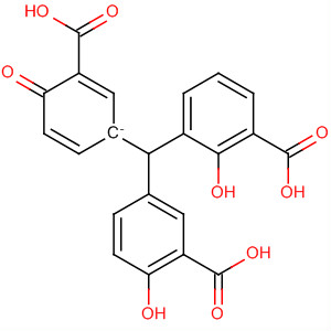 Molecular Structure of 141511-21-9 (Benzoic acid,
3-[(3-carboxy-4-hydroxyphenyl)(3-carboxy-4-oxo-2,5-cyclohexadien-1-yl
idene)methyl]-2-hydroxy-)