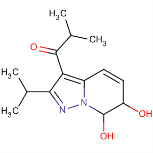 Molecular Structure of 141762-22-3 (1-Propanone,
1-[6,7-dihydro-6,7-dihydroxy-2-(1-methylethyl)pyrazolo[1,5-a]pyridin-3-yl
]-2-methyl-, cis-)
