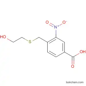 Molecular Structure of 141884-93-7 (Benzoic acid, 4-[[(2-hydroxyethyl)thio]methyl]-3-nitro-)