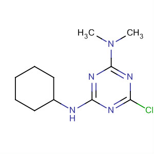 Molecular Structure of 125375-01-1 (1,3,5-Triazine-2,4-diamine, 6-chloro-N'-cyclohexyl-N,N-dimethyl-)