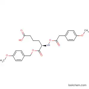 Molecular Structure of 144460-66-2 (Hexanedioic acid, 2-[[[(4-methoxyphenyl)acetyl]oxy]amino]-,
1-[(4-methoxyphenyl)methyl] ester, (R)-)