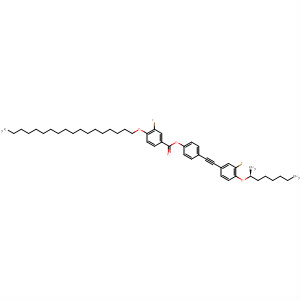 Molecular Structure of 144808-71-9 (Benzoic acid, 3-fluoro-4-(octadecyloxy)-,
4-[[3-fluoro-4-[(1-methylheptyl)oxy]phenyl]ethynyl]phenyl ester, (S)-)
