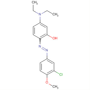 Molecular Structure of 153196-64-6 (Phenol, 2-[(3-chloro-4-methoxyphenyl)azo]-5-(diethylamino)-)