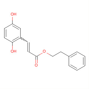 Molecular Structure of 169232-11-5 (2-Propenoic acid, 3-(2,5-dihydroxyphenyl)-, 2-phenylethyl ester)