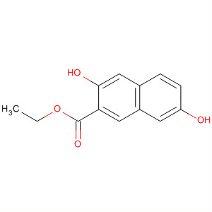 Molecular Structure of 178262-96-9 (2-Naphthalenecarboxylic acid, 3,7-dihydroxy-, ethyl ester)