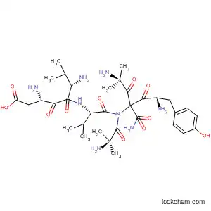 Molecular Structure of 183613-82-3 (Glycinamide,
L-tyrosyl-2-methylalanyl-2-methylalanyl-L-a-aspartyl-L-valyl-L-valyl-)