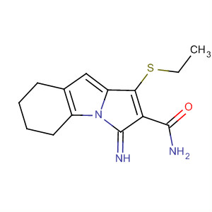 Molecular Structure of 194204-37-0 (3H-Pyrrolo[1,2-a]indole-2-carboxamide,
1-(ethylthio)-5,6,7,8-tetrahydro-3-imino-)