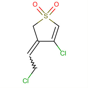 Molecular Structure of 194300-89-5 (Thiophene, 4-chloro-3-(2-chloroethylidene)-2,3-dihydro-, 1,1-dioxide)