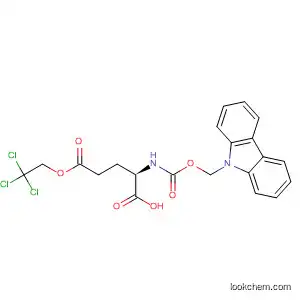 Molecular Structure of 194344-76-8 (D-Glutamic acid, N-[(9H-carbazol-9-ylmethoxy)carbonyl]-,
5-(2,2,2-trichloroethyl) ester)