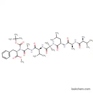 Molecular Structure of 194351-87-6 (L-Phenylalanine,
N-[(1,1-dimethylethoxy)carbonyl]-L-valyl-L-alanyl-L-leucyl-2-methylalanyl-L
-valyl-L-alanyl-, methyl ester)
