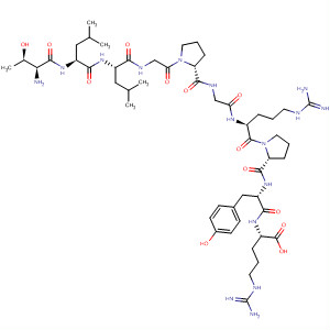 Molecular Structure of 194424-22-1 (L-Arginine,
L-threonyl-L-leucyl-L-leucylglycyl-L-prolylglycyl-L-arginyl-L-prolyl-L-tyrosyl-)