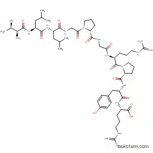 Molecular Structure of 194424-22-1 (L-Arginine,
L-threonyl-L-leucyl-L-leucylglycyl-L-prolylglycyl-L-arginyl-L-prolyl-L-tyrosyl-)