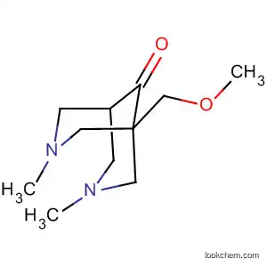 Molecular Structure of 194427-54-8 (3,7-Diazabicyclo[3.3.1]nonan-9-one, 1-(methoxymethyl)-3,7-dimethyl-)