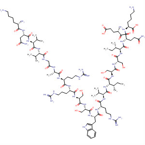Molecular Structure of 194477-35-5 (L-Lysine,
L-lysyl-L-asparaginyl-L-valyl-L-valylglycyl-L-alanyl-L-arginyl-L-arginyl-L-seryl
-L-seryl-L-tryptophyl-L-arginyl-L-valyl-L-isoleucyl-L-seryl-L-seryl-L-isoleucyl-
L-a-glutamyl-L-glutaminyl-)
