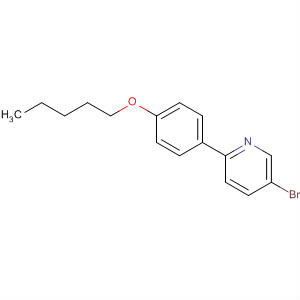 Molecular Structure of 194481-40-8 (Pyridine, 5-bromo-2-[4-(pentyloxy)phenyl]-)