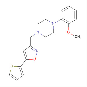 Piperazine, 1-(2-methoxyphenyl)-4-[[5-(2-thienyl)-3-isoxazolyl]methyl]-