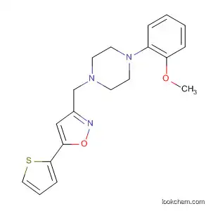 Molecular Structure of 194491-33-3 (Piperazine, 1-(2-methoxyphenyl)-4-[[5-(2-thienyl)-3-isoxazolyl]methyl]-)