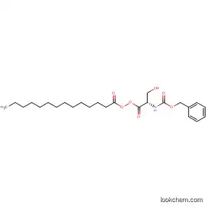 Molecular Structure of 194492-65-4 (L-Serine, N-[(phenylmethoxy)carbonyl]-, tetradecanoate (ester))