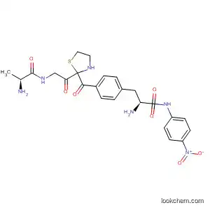 Molecular Structure of 194540-94-8 (L-Phenylalaninamide,
L-alanylglycyl-(4R)-4-thiazolidinecarbonyl-N-(4-nitrophenyl)-)