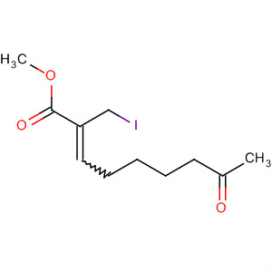 Molecular Structure of 194541-73-6 (2-Nonenoic acid, 2-(iodomethyl)-8-oxo-, methyl ester)