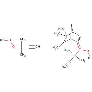 Molecular Structure of 194548-74-8 (Peroxide,
(5,5,6-trimethylbicyclo[2.2.1]hept-2-ylidene)bis[(1,1-dimethyl-2-propynyl
))