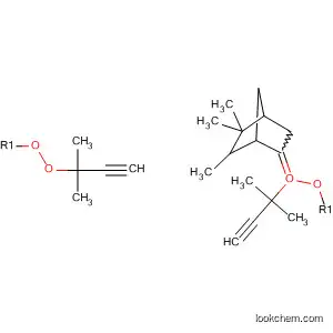 Molecular Structure of 194548-74-8 (Peroxide,
(5,5,6-trimethylbicyclo[2.2.1]hept-2-ylidene)bis[(1,1-dimethyl-2-propynyl
))