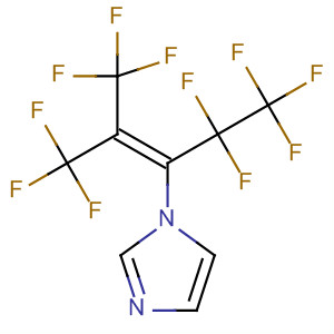 Molecular Structure of 194593-97-0 (1H-Imidazole,
1-[3,3,3-trifluoro-1-(pentafluoroethyl)-2-(trifluoromethyl)-1-propenyl]-)