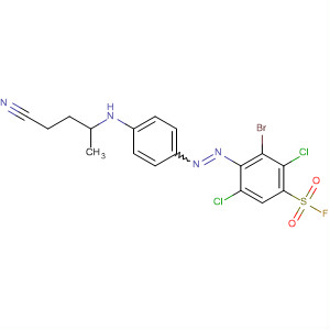 Benzenesulfonyl fluoride, 3-bromo-2,5-dichloro-4-[[4-[(2-cyanoethyl)ethylamino]phenyl]azo]-