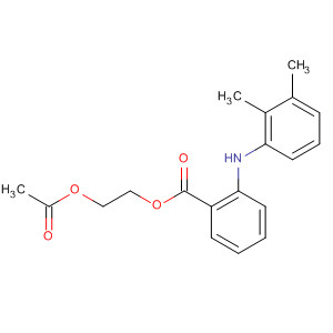 Molecular Structure of 194607-87-9 (Benzoic acid, 2-[(2,3-dimethylphenyl)amino]-, 2-(acetyloxy)ethyl ester)