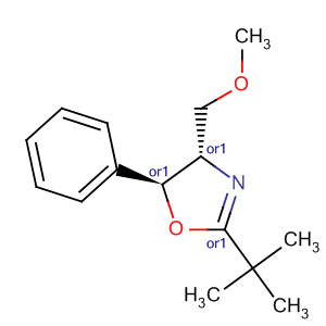 Molecular Structure of 194612-62-9 (Oxazole, 2-(1,1-dimethylethyl)-4,5-dihydro-4-(methoxymethyl)-5-phenyl-,
trans-)