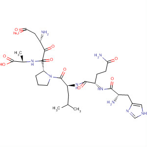 Molecular Structure of 194653-03-7 (L-Alanine, L-histidyl-L-glutaminyl-L-leucyl-L-a-aspartyl-L-prolyl-)