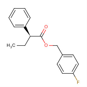 Molecular Structure of 194656-72-9 (Benzeneacetic acid, a-ethyl-, (4-fluorophenyl)methyl ester, (S)-)