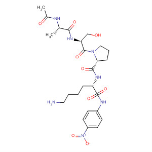Molecular Structure of 194670-72-9 (L-Lysinamide, N-acetyl-L-alanyl-L-seryl-L-prolyl-N-(4-nitrophenyl)-)