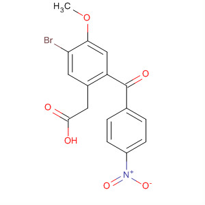 Benzeneacetic acid, 5-bromo-4-methoxy-2-(4-nitrobenzoyl)-