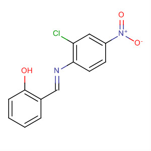Molecular Structure of 194714-41-5 (Phenol, 2-[[(2-chloro-4-nitrophenyl)imino]methyl]-, (E)-)