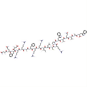 Molecular Structure of 194714-65-3 (L-Tryptophan,
L-asparaginyl-L-glutaminyl-L-a-aspartyl-L-phenylalanyl-L-arginyl-L-arginyl-
L-alanyl-L-phenylalanyl-L-arginyl-L-arginyl-L-isoleucyl-L-leucyl-L-cysteinyl-L-
arginyl-L-prolyl-L-tryptophyl-L-threonyl-L-glutaminyl-L-threonyl-L-alanyl-)