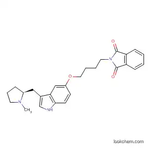 Molecular Structure of 194719-06-7 (1H-Isoindole-1,3(2H)-dione,
2-[4-[[3-[(1-methyl-2-pyrrolidinyl)methyl]-1H-indol-5-yl]oxy]butyl]-, (S)-)