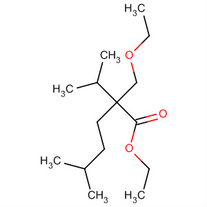 Molecular Structure of 194730-90-0 (Hexanoic acid, 2-(ethoxymethyl)-5-methyl-2-(1-methylethyl)-, ethyl ester)