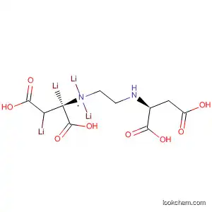Molecular Structure of 194802-84-1 (D-Aspartic acid, N-[2-[[(1S)-1,2-dicarboxyethyl]amino]ethyl]-, tetralithium
salt)