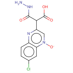 Molecular Structure of 194808-32-7 (Acetic acid, 2-(6-chloro-4-oxido-2-quinoxalinyl)-2-methylhydrazide)