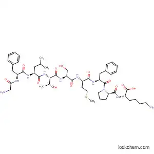 Molecular Structure of 194857-27-7 (L-Lysine,
glycyl-L-phenylalanyl-L-leucyl-L-threonyl-L-seryl-L-methionyl-L-phenylalanyl
-L-prolyl-)