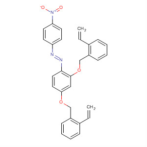 Molecular Structure of 194882-06-9 (Diazene, [2,4-bis[(ethenylphenyl)methoxy]phenyl](4-nitrophenyl)-)